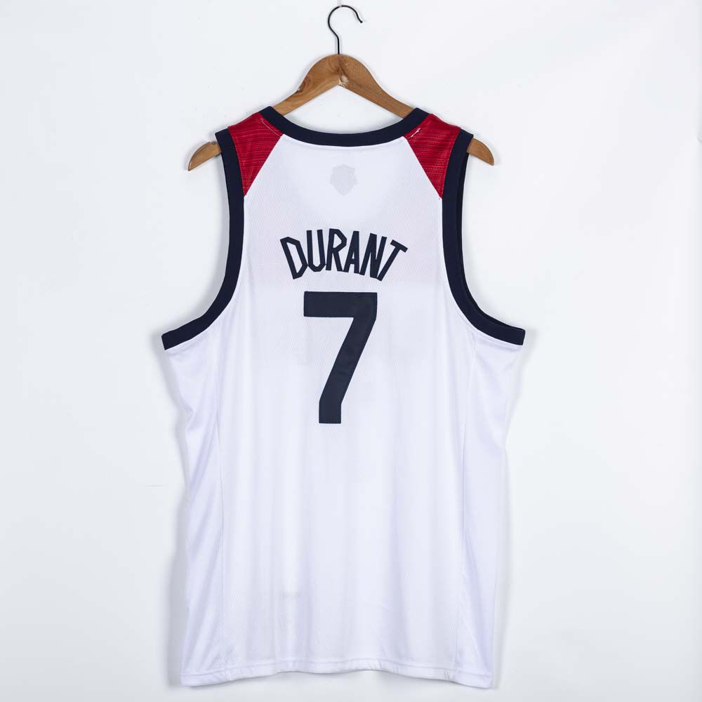 2021 Olympic USA #7 Durant White Nike NBA Jerseys